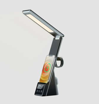 Qi Lampe 3-in-1 Ladegerät Kabelloses 15W für iPhone & Samsung